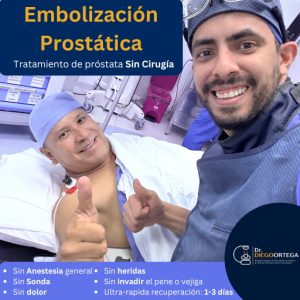 Embolización prostática en Medellín - Dr. Diego Ortega